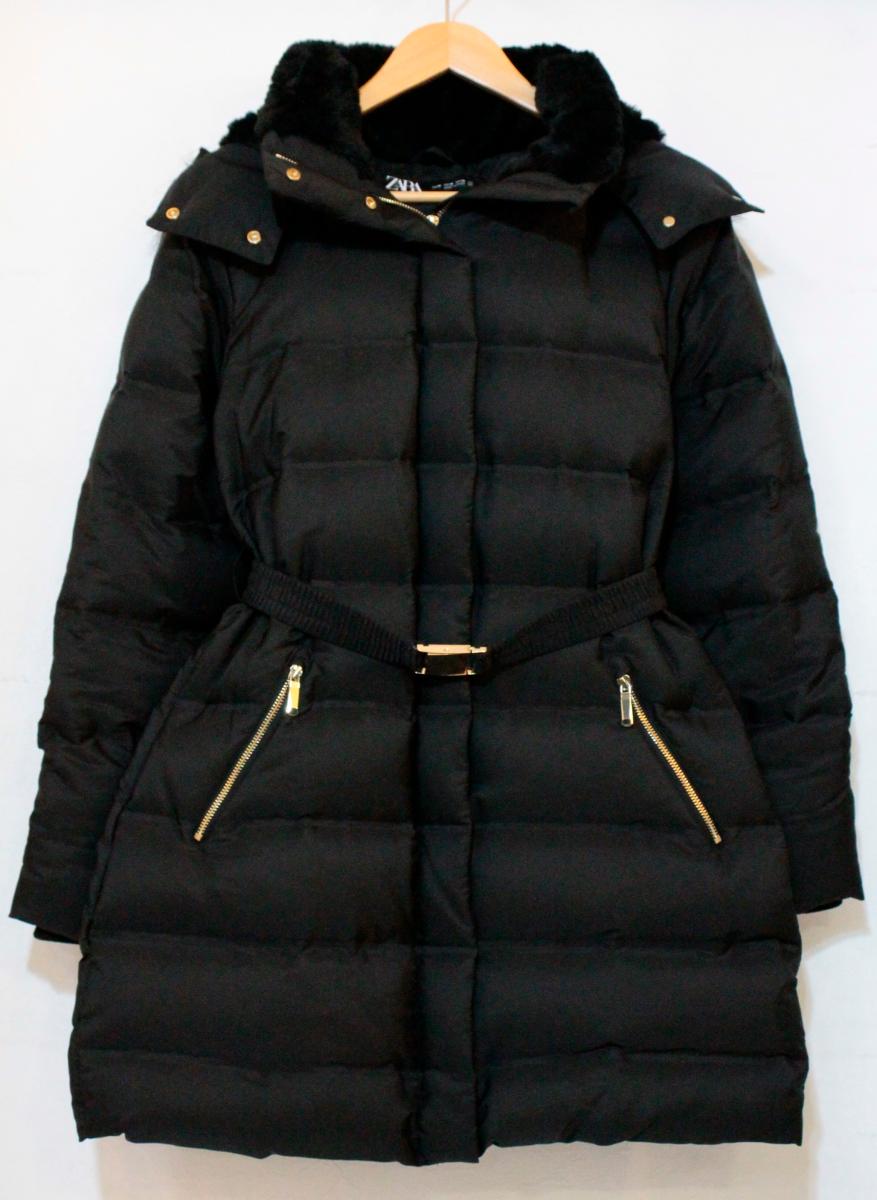 Rakuten - 【中古】 ZARA BASIC レディースダウンジャケット M ZARA BASIC/WATER AND WIND PROTECTION/ダウンコート/M/黒 ブラック