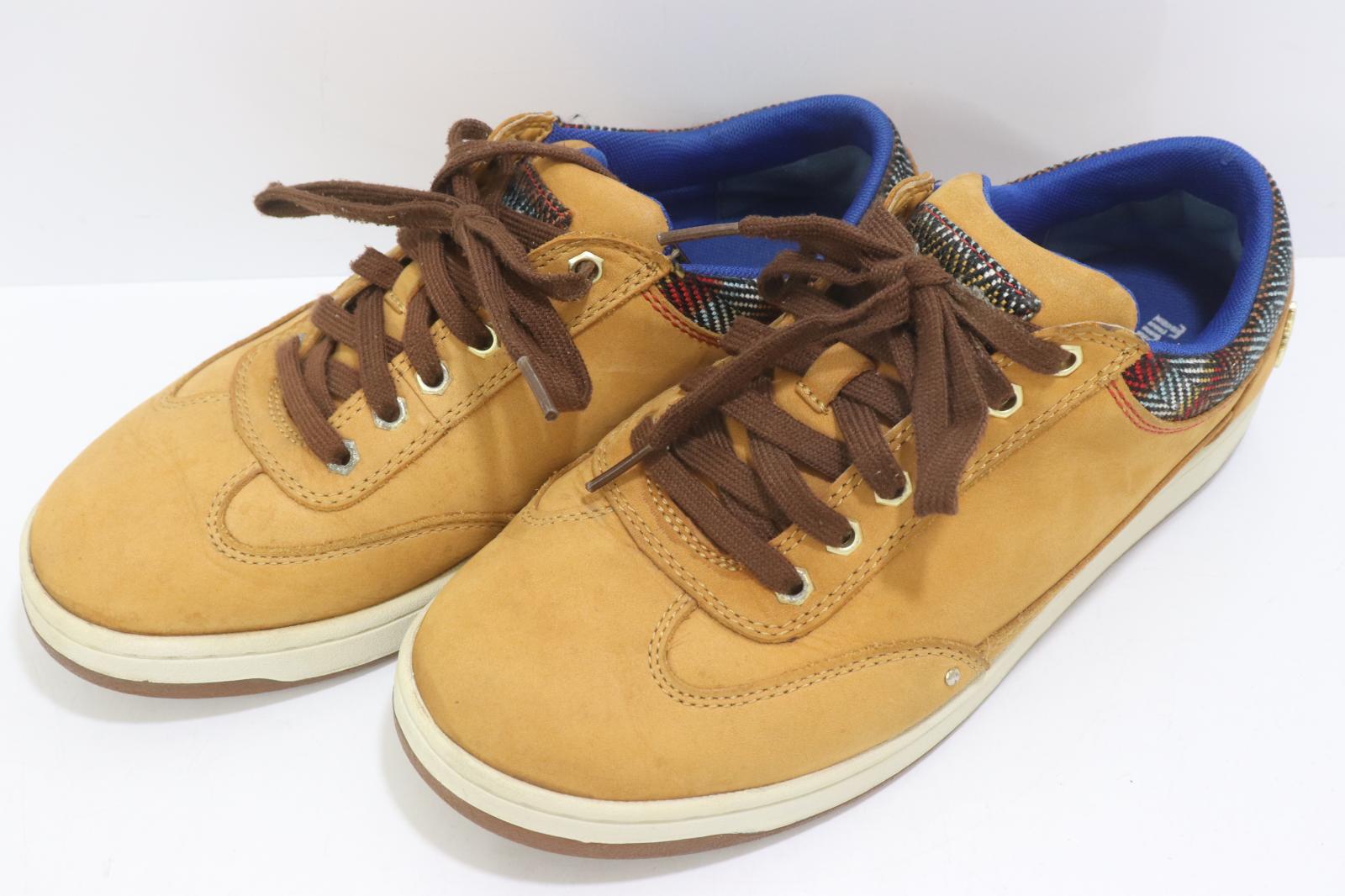 【中古】 Timberland メンズスニーカー 26.5cm スニーカー Timberland 26.5cm キャメル おうどいろ ロゴ