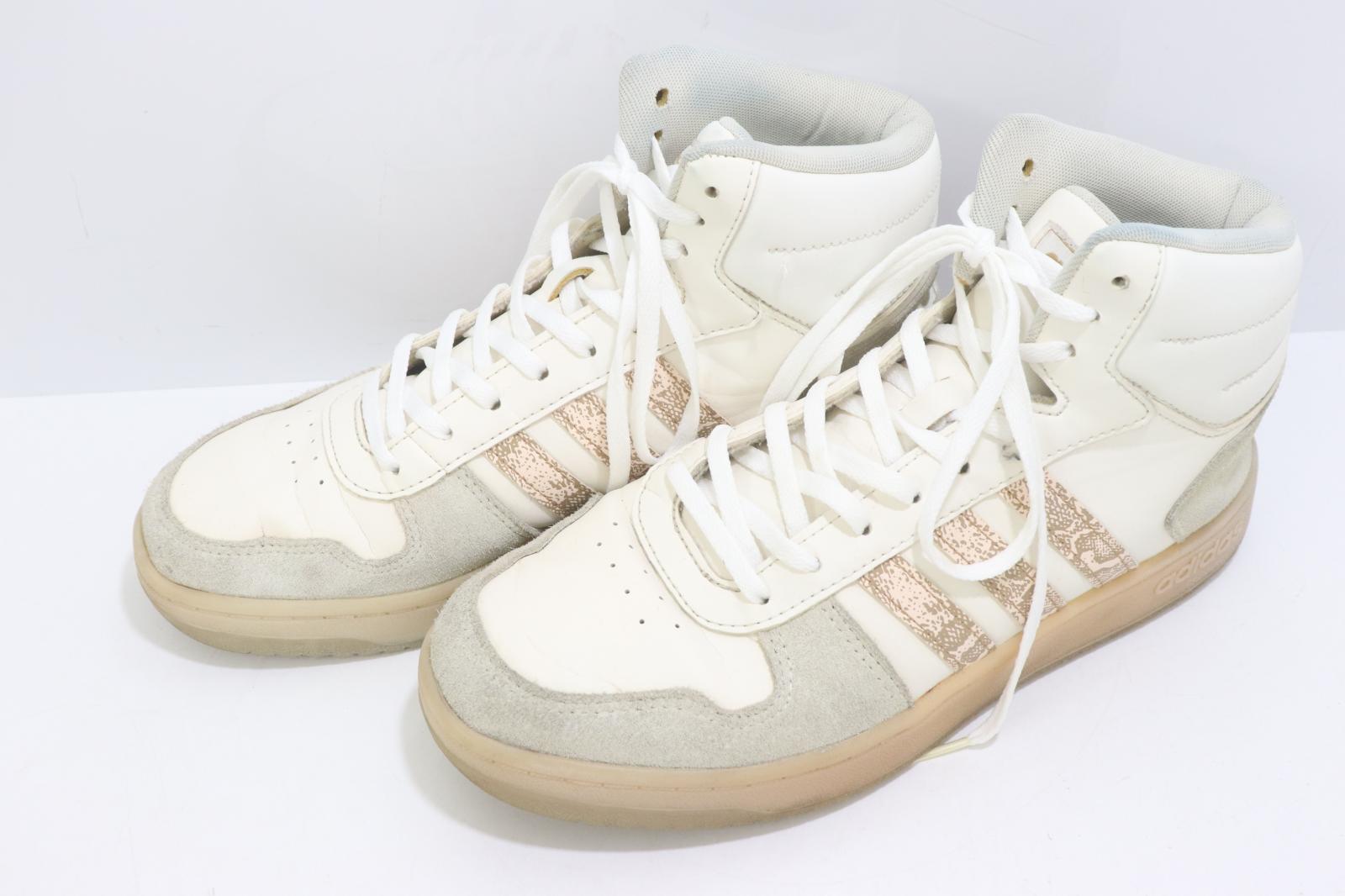 Rakuten - 【中古】 adidas メンズスニーカー 27 Patike hoops 2.0 mid スニーカー adidas 27 白 ホワイト ロゴ