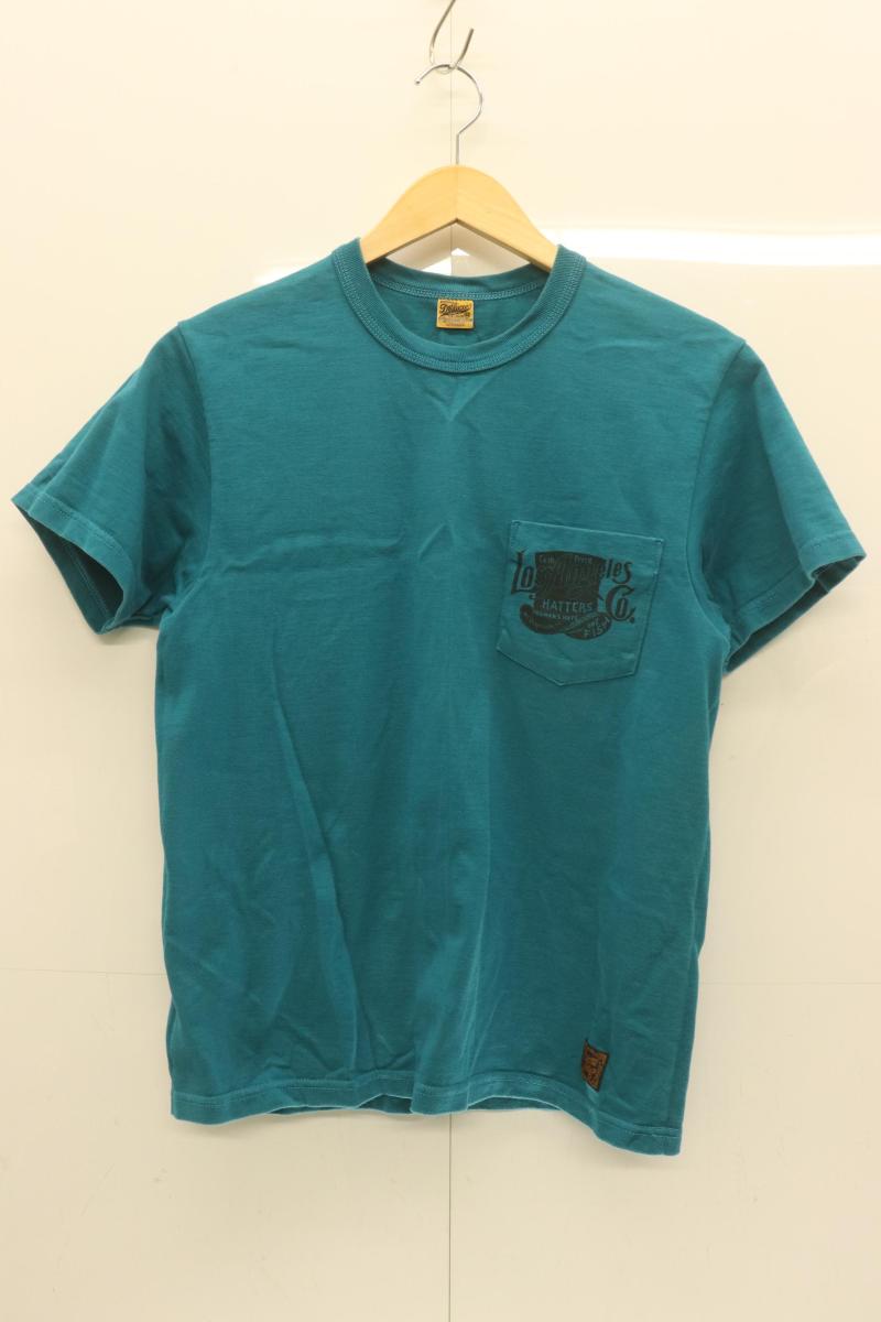 Rakuten - 【中古】 DELUXEWARE メンズTシャツ M ポケTシャツ DELUXEWARE M 青 ブルー プリント