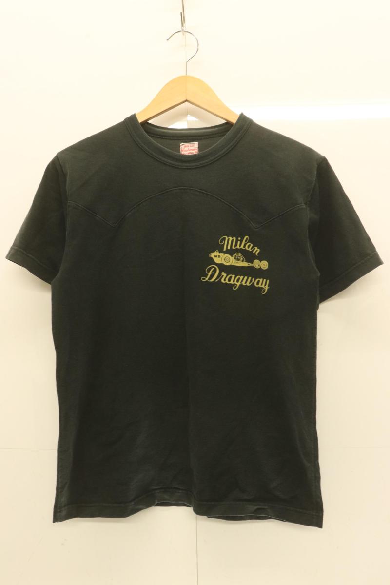 Rakuten - 【中古】 Cushman メンズTシャツ M Tシャツ Cushman M 黒 ブラック プリント