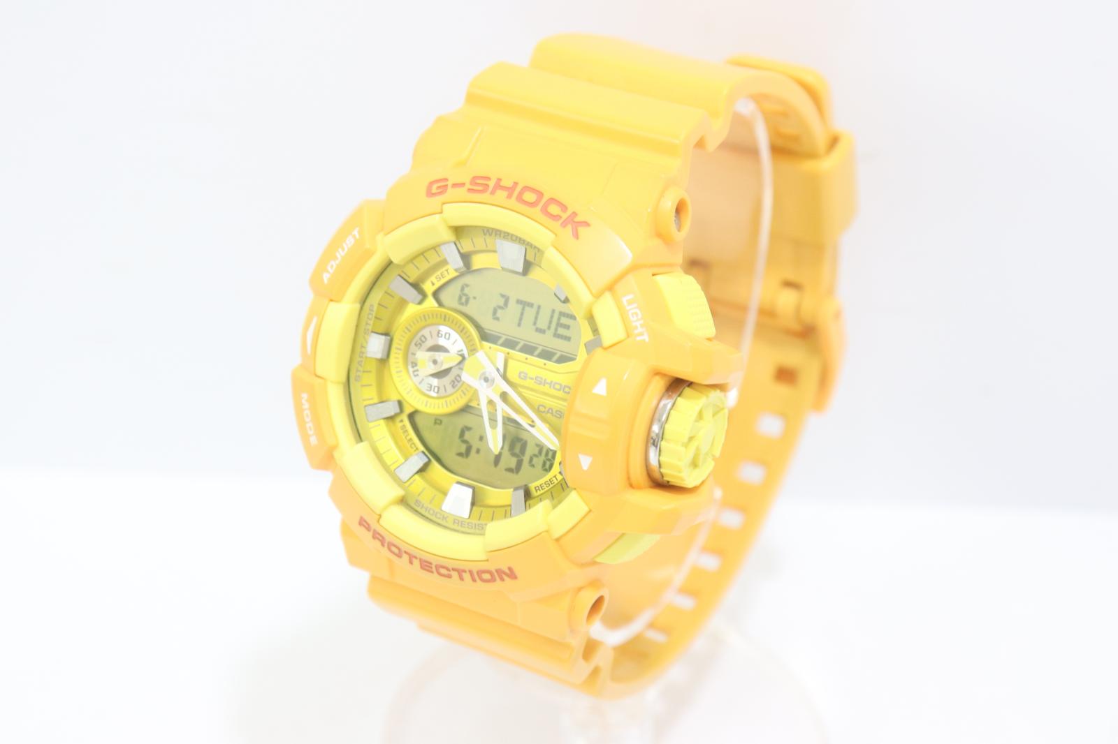 Rakuten - 【中古】 CASIO メンズ腕時計 -- G-SHOCK CASIO -- 黄 イエロー GA-400A