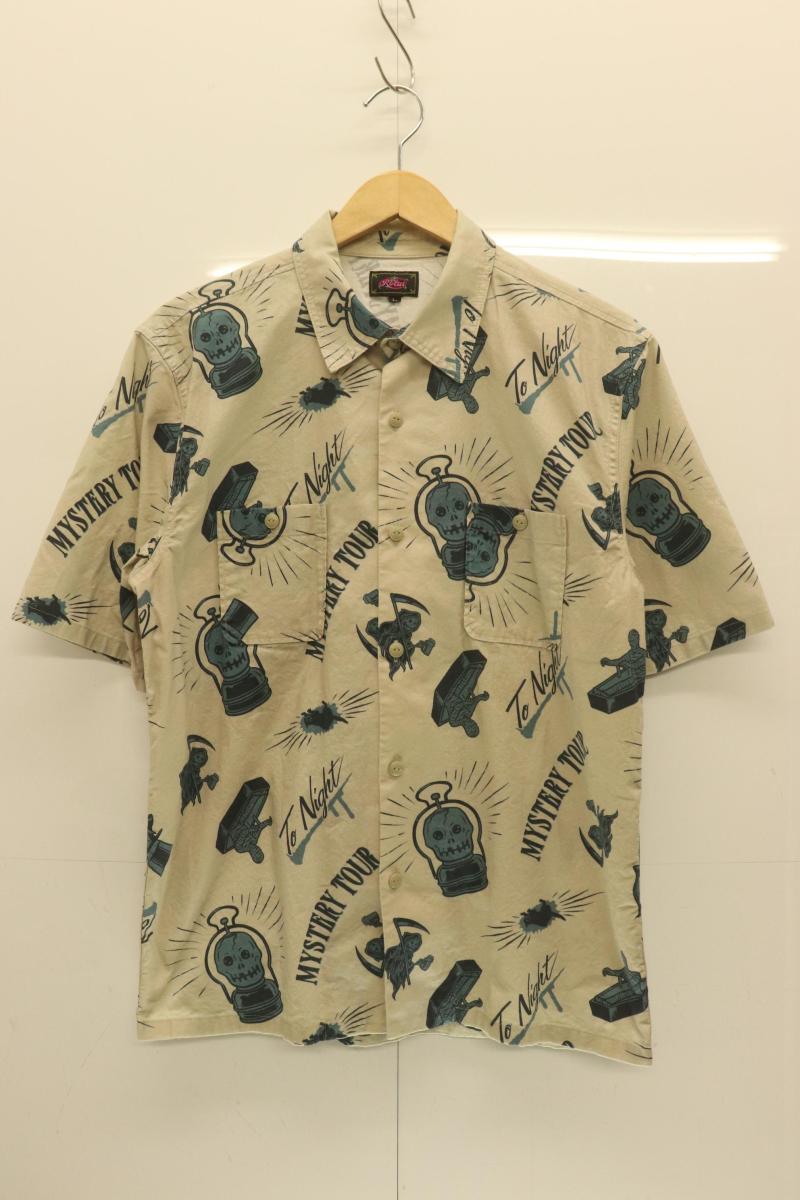 Rakuten - 【中古】 ROTAR メンズ半袖シャツ L 半袖シャツ ROTAR L ベージュ 肌色 総柄