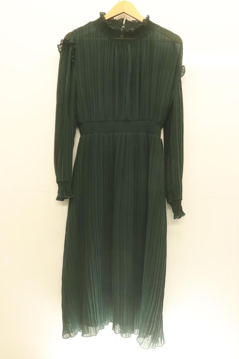 Rakuten - 【中古】 ZARA レディースワンピース L ワンピース ZARA L 黒 ブラック 無地