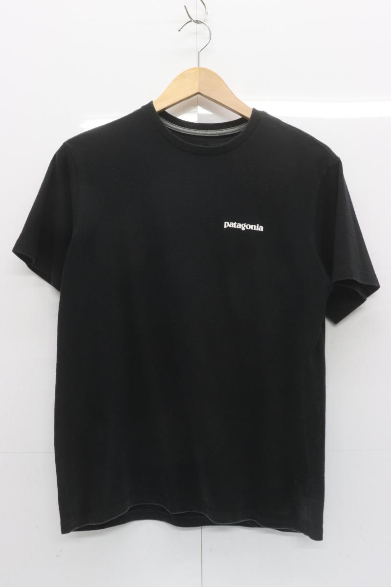 Rakuten - 【中古】 patagonia メンズTシャツ XS P-6 Logo Responsibili-tee patagonia XS 黒 ブラック ロゴ
