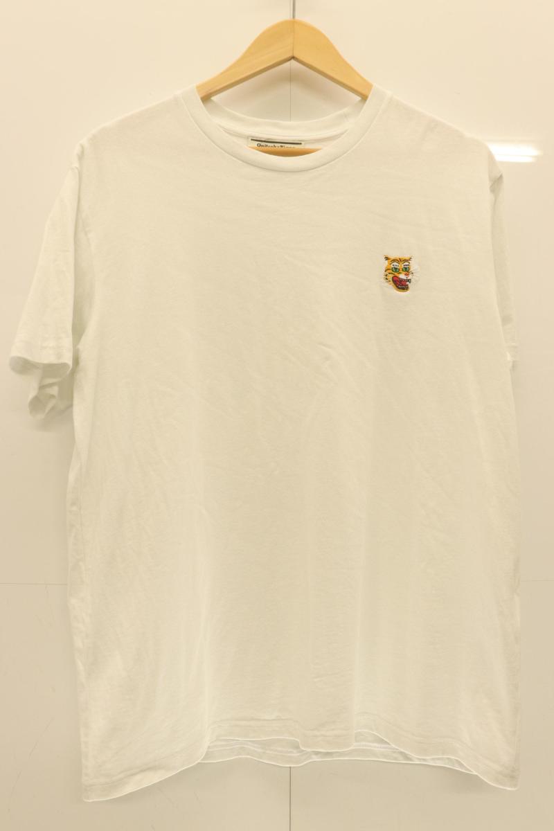 Rakuten - 【中古】 Onitsuka Tiger メンズTシャツ L Tシャツ Onitsuka Tiger L 白 ホワイト 刺繍