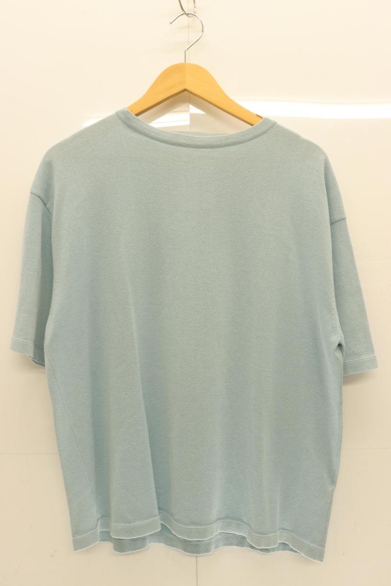 Rakuten - 【中古】 MACALASTAIR メンズTシャツ 38 ニットTシャツ MACALASTAIR 38 水色 アクアブルー 無地