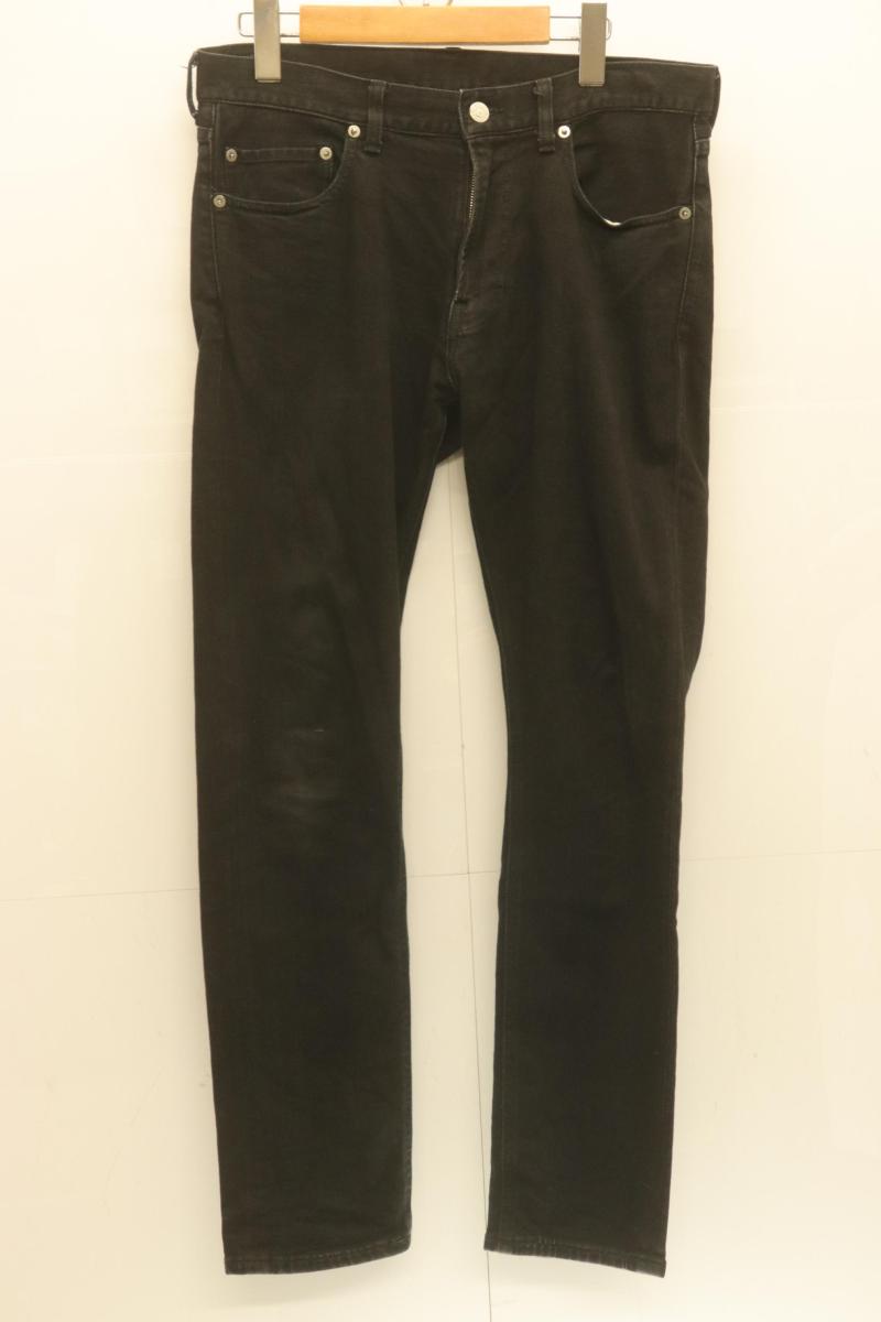 Rakuten - 【中古】 BEAMS メンズパンツ M ベーシック ストレッチ デニムパンツ BEAMS M 黒 ブラック 無地