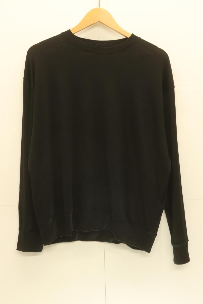 Rakuten - 【中古】 SOPHNET. メンズニット セーター M WASHABLE WOOL L S TOP SOPHNET. M 黒 ブラック 無地