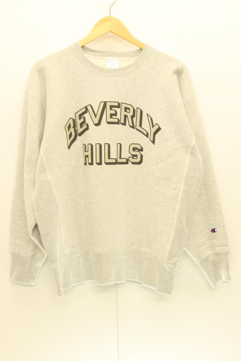Rakuten - 【中古】 CHAMPION メンズスウェット M シティ クルースウェット Reverse Weave Crew Neck CHAMPION M グレー 灰 プリント