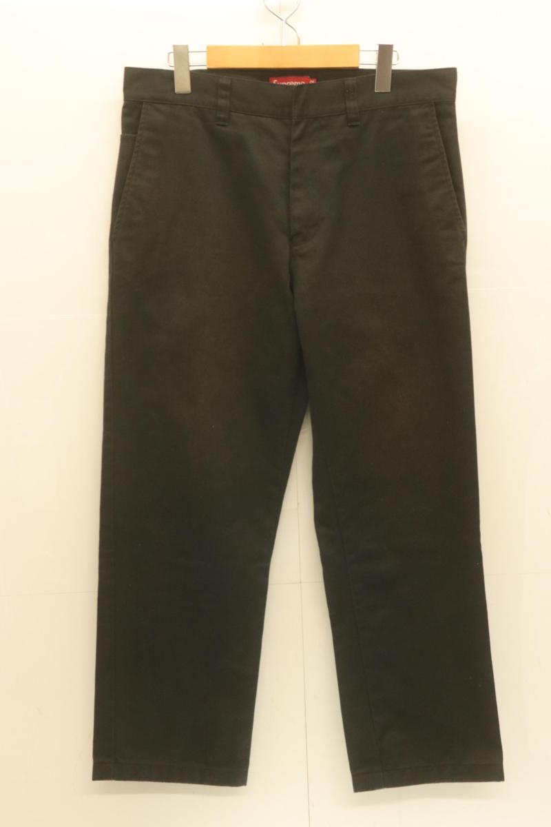 Rakuten - 【中古】 Supreme メンズパンツ 32 ワークパンツ Supreme 32 黒 ブラック 無地