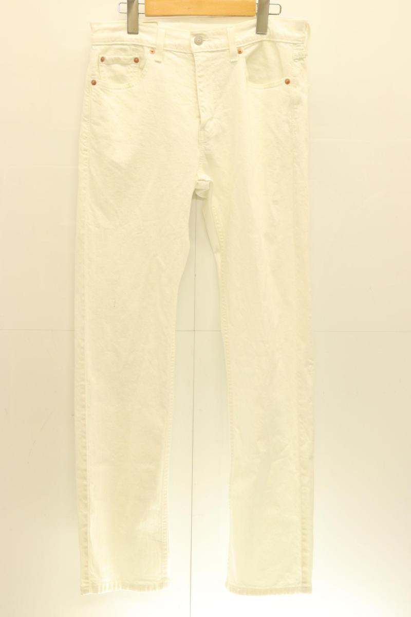 Rakuten - 【中古】 LEVIS メンズデニムパンツ W30×L32 505 デニムパンツ LEVIS W30×L32 白 ホワイト ロゴ PC9-00505-3282