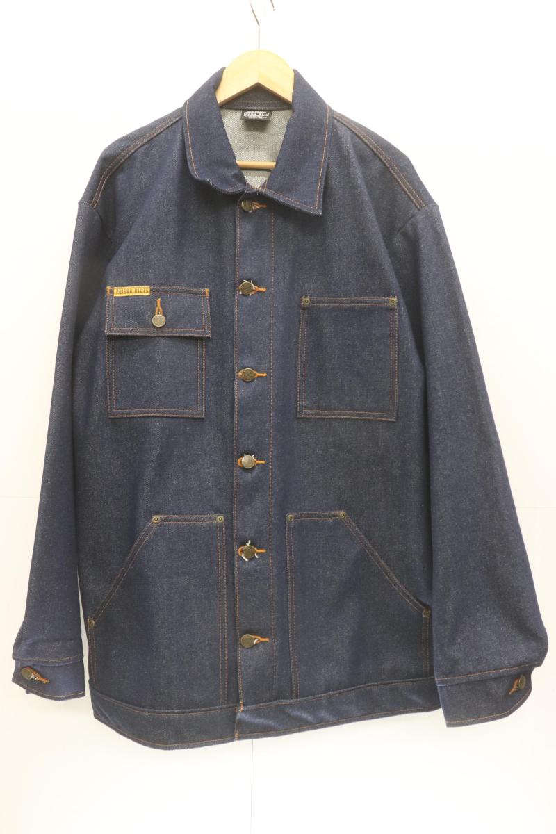 Rakuten - 【中古】 PRISON BLUES メンズカバーオール 2 YARD COAT PRISON BLUES 2 インディゴブルー 藍 無地