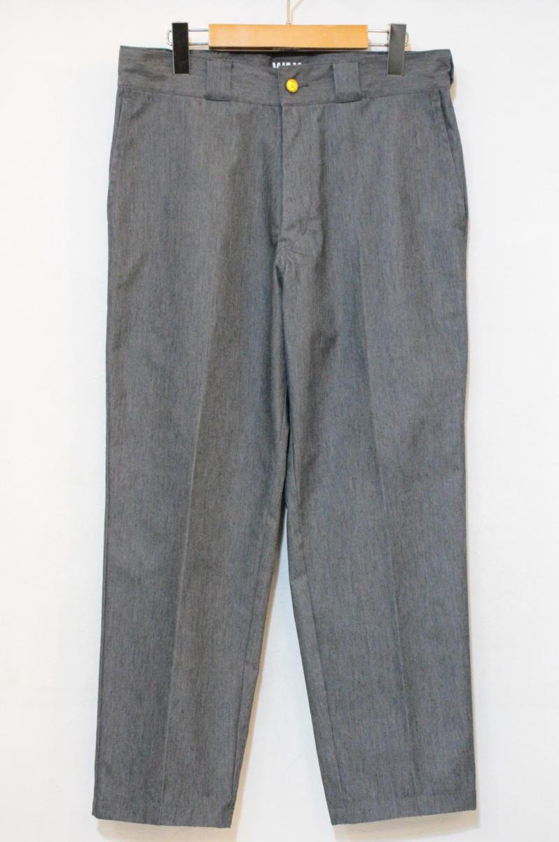 Rakuten - 【中古】 BLUCO メンズチノパン L WAX×BLUCO/ワイドテーパードワークパンツ/L/グレー 灰/WXB-003