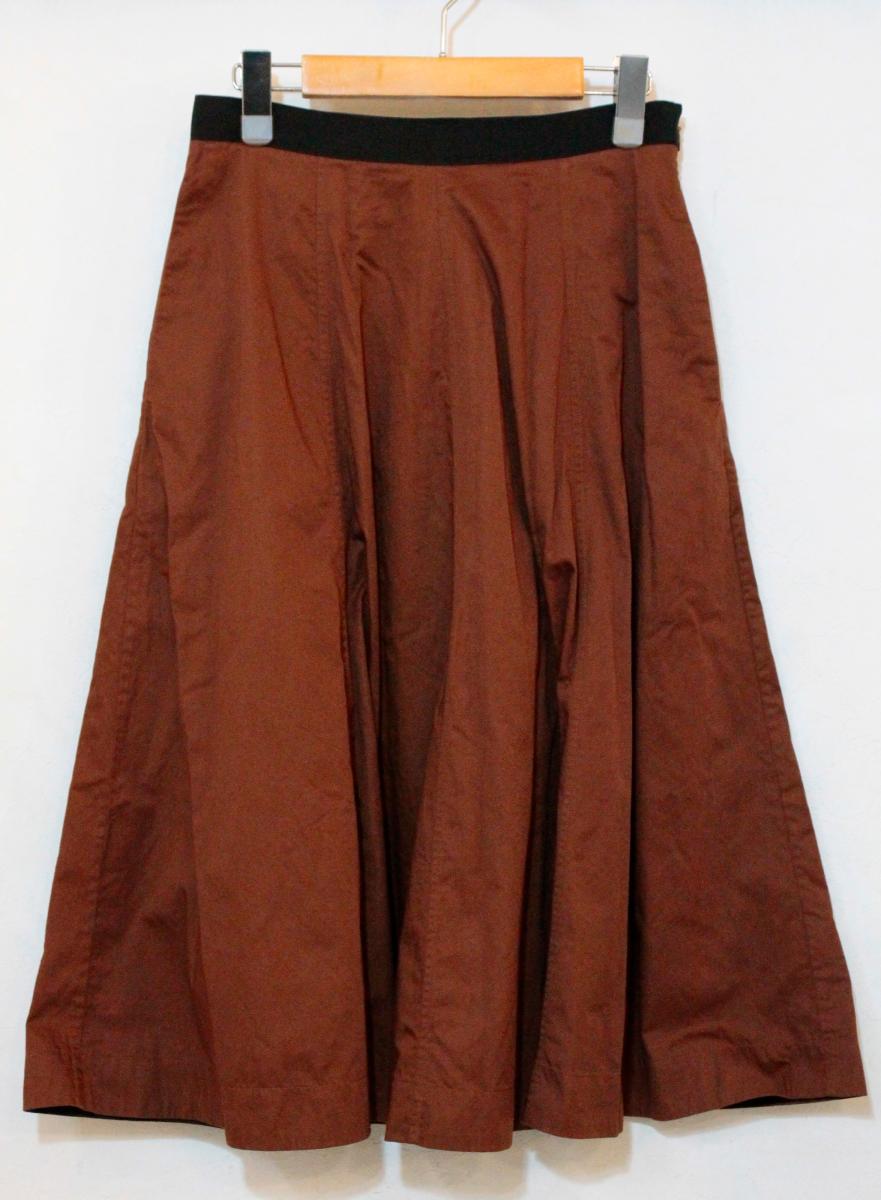 Rakuten - 【中古】 Margaret Howell レディーススカート 1 Margaret Howell/WASHED COTTON SATIN/スカート/1/茶 ブラウン/578-3132001