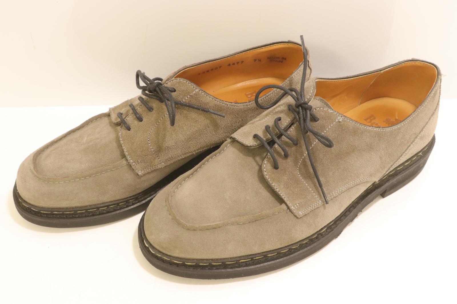 Rakuten - 【中古】 Berwick メンズシューズ UK7.5 4477 メンズシューズ Berwick UK7.5 グレー 灰 スウェード