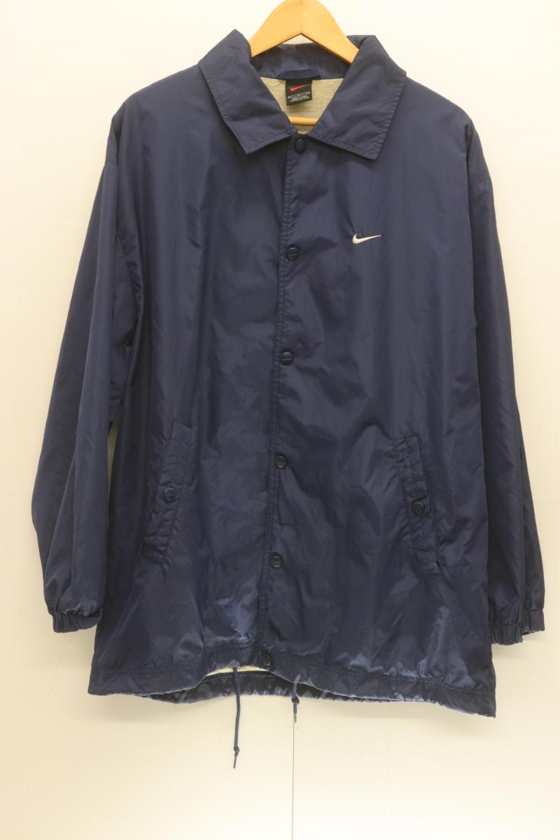 Rakuten - 【中古】 NIKE メンズジャケット L コーチジャケット NIKE L 紺 ネイビー ロゴ