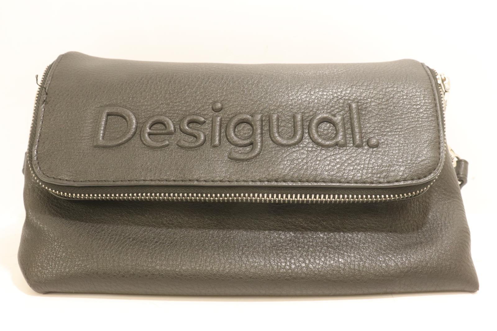 Rakuten - 【中古】 Desigual レディースハンドバッグ -- レザーハンドバッグ Desigual -- 黒 ブラック