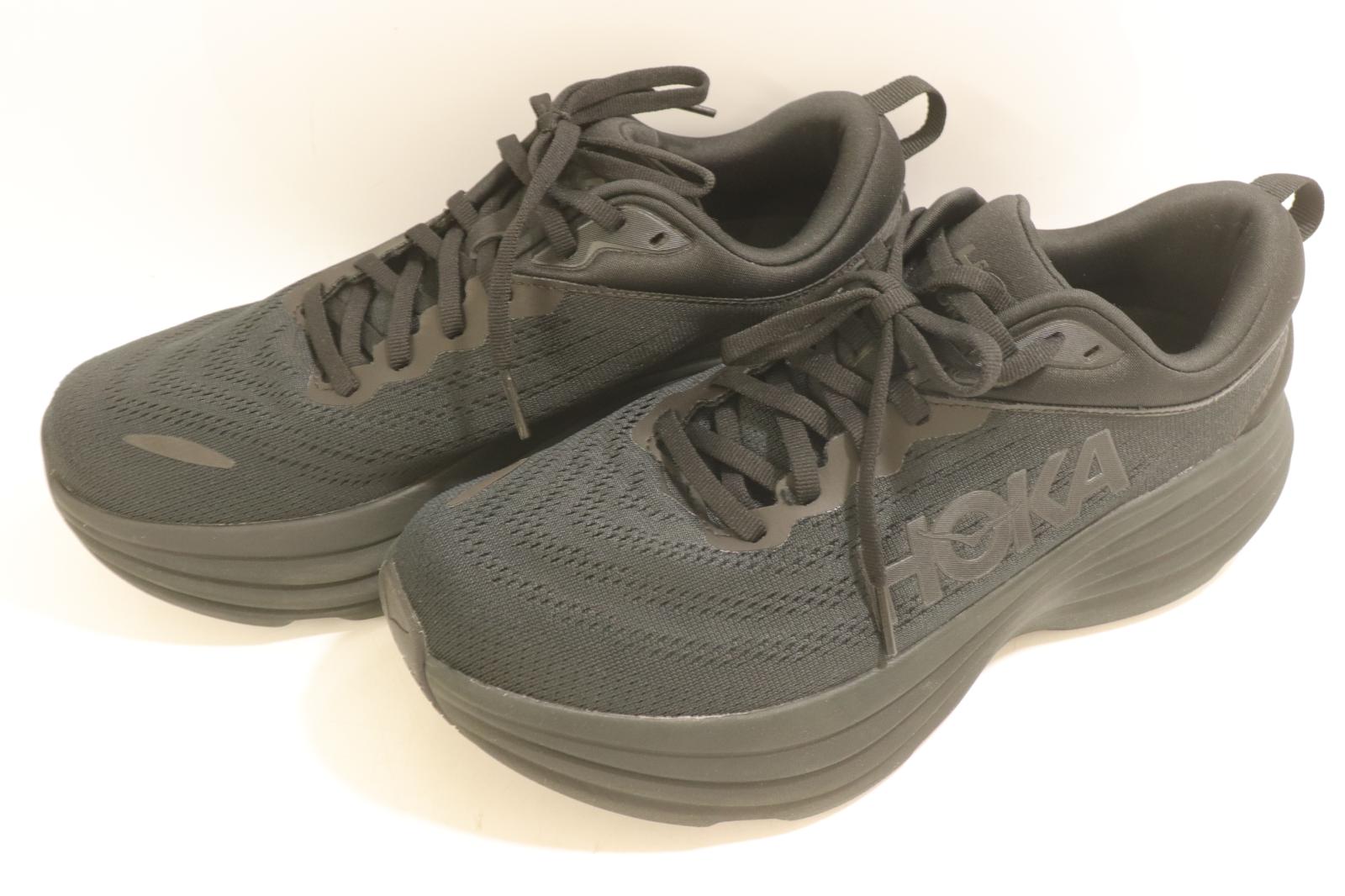 Rakuten - 【中古】 HOKA ONEONE メンズスニーカー 27 1123202 BONDI 8 HOKA ONEONE 27 黒 ブラック ロゴ