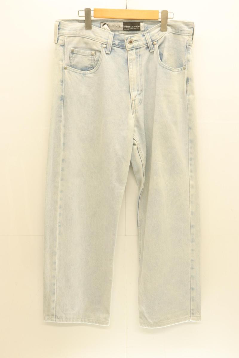 Rakuten - 【中古】 LEVIS メンズデニムパンツ W32×L30 LOOSE デニムパンツ LEVIS SILVER TAB W32×L30 水色 アクアブルー