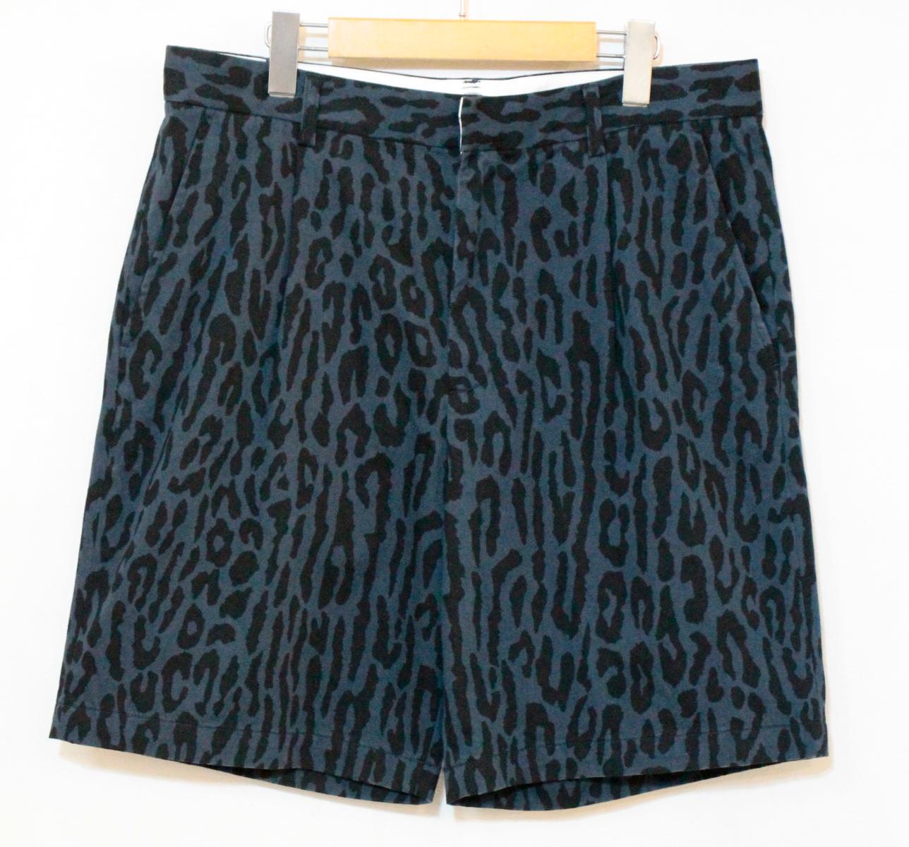 Rakuten - 【中古】 WACKO MARIA メンズショートパンツ L WACKO MARIA×DICKIES/ショートパンツ/L/紺 ネイビー/レオパード ヒョウ