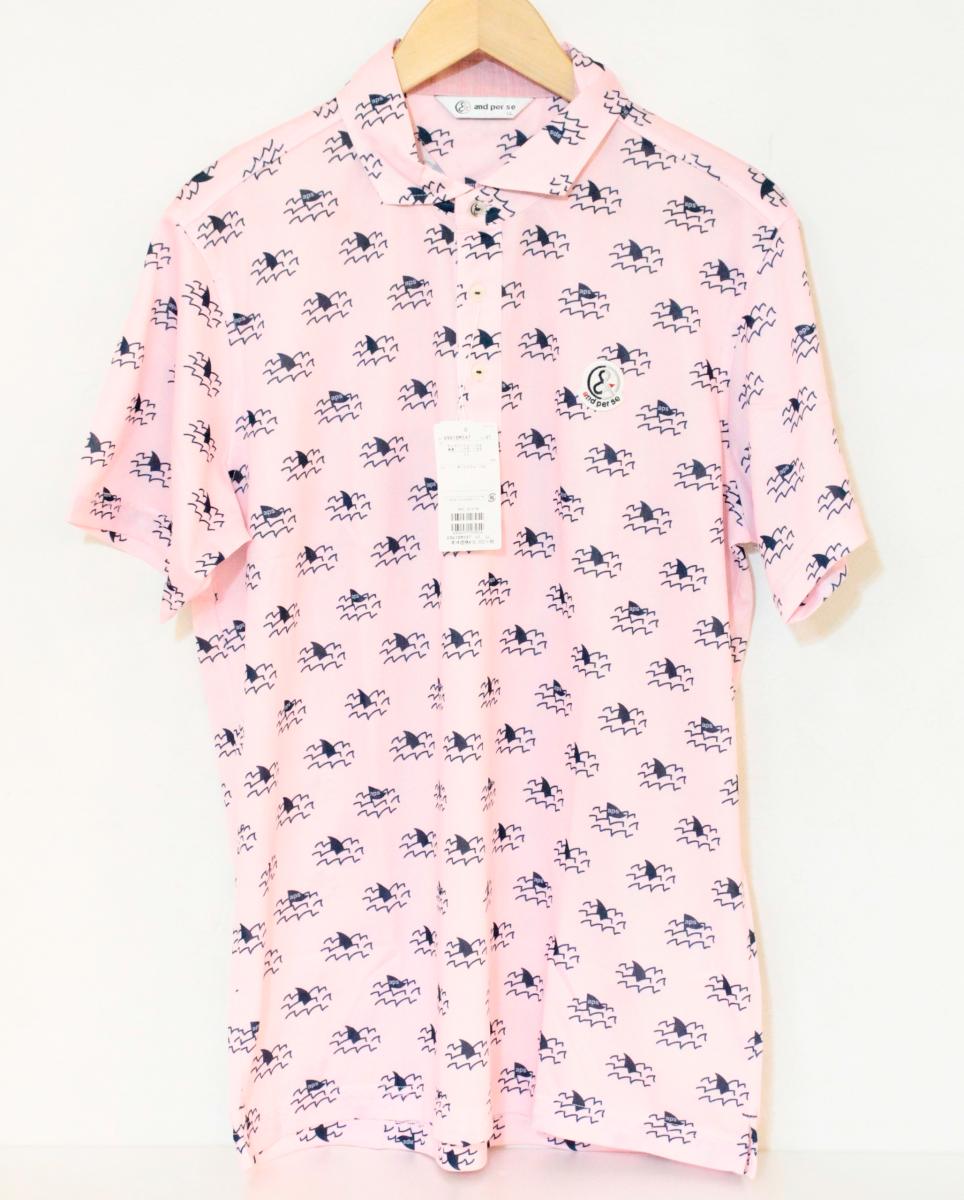 【中古】 and per se メンズポロシャツ XL and per se/ポロシャツ/LL/ピンク 桃/総...