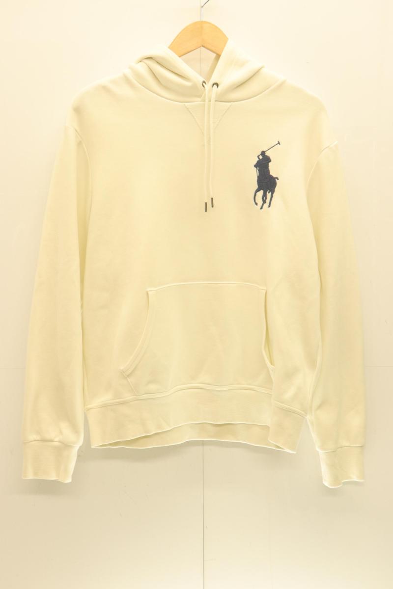 【中古】 POLO RALPH LAUREN メンズパーカー M ビックポニーパーカー POLO RALPH LAUREN M 白 ホワイト 刺繍 ロゴ
