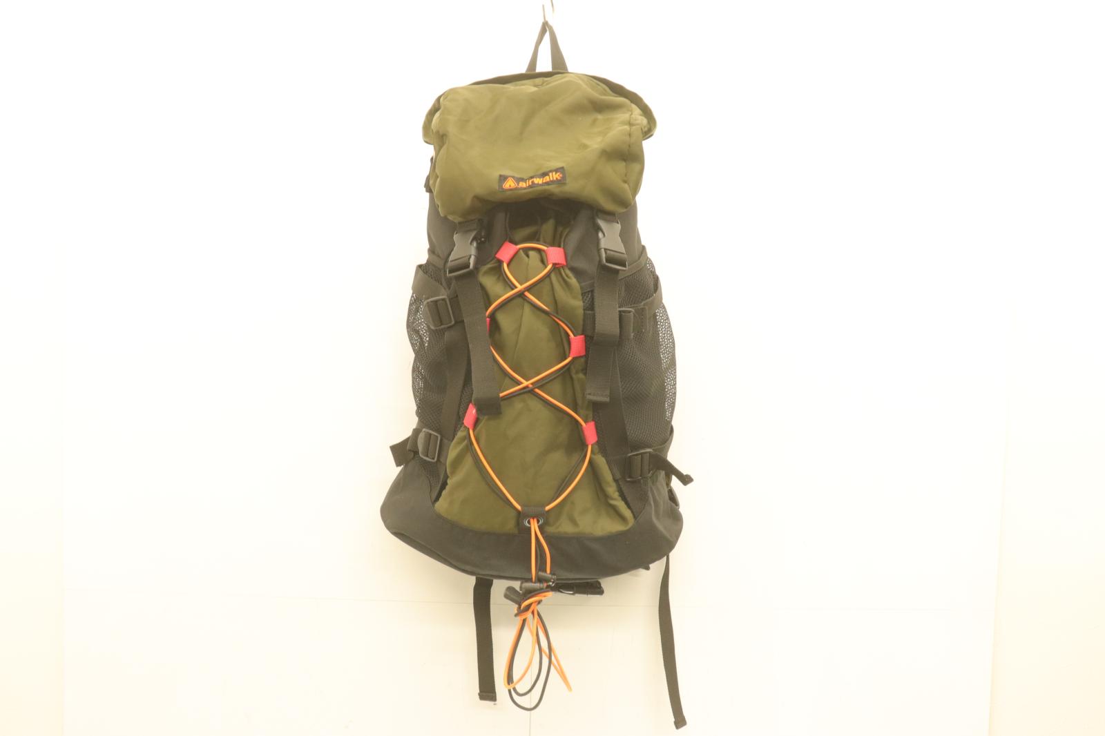 Rakuten - 【中古】 airwalk メンズリュック バックパック -- リュック バックパック airwalk -- 黒 ブラック カーキ