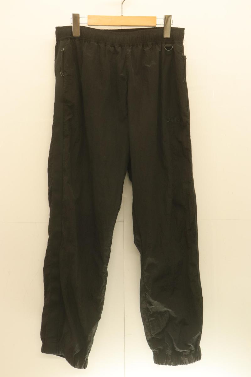 【中古】 CAMP7 メンズイージーパンツ L ナイロンイージーパンツ CAMP7 L 黒 ブラック
