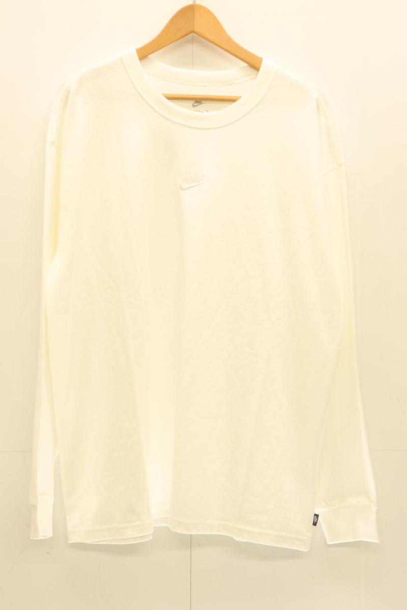  NIKE メンズロンT XL NSW PREM ESSENTIAL SUST L S TEE NIKE XL 白 ホワイト ロゴ