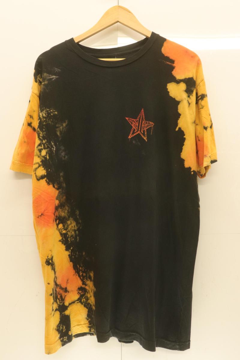  JEFFREE STAR メンズTシャツ XL タイダイ Tシャツ JEFFREE STAR XL 黒 ブラック プリント