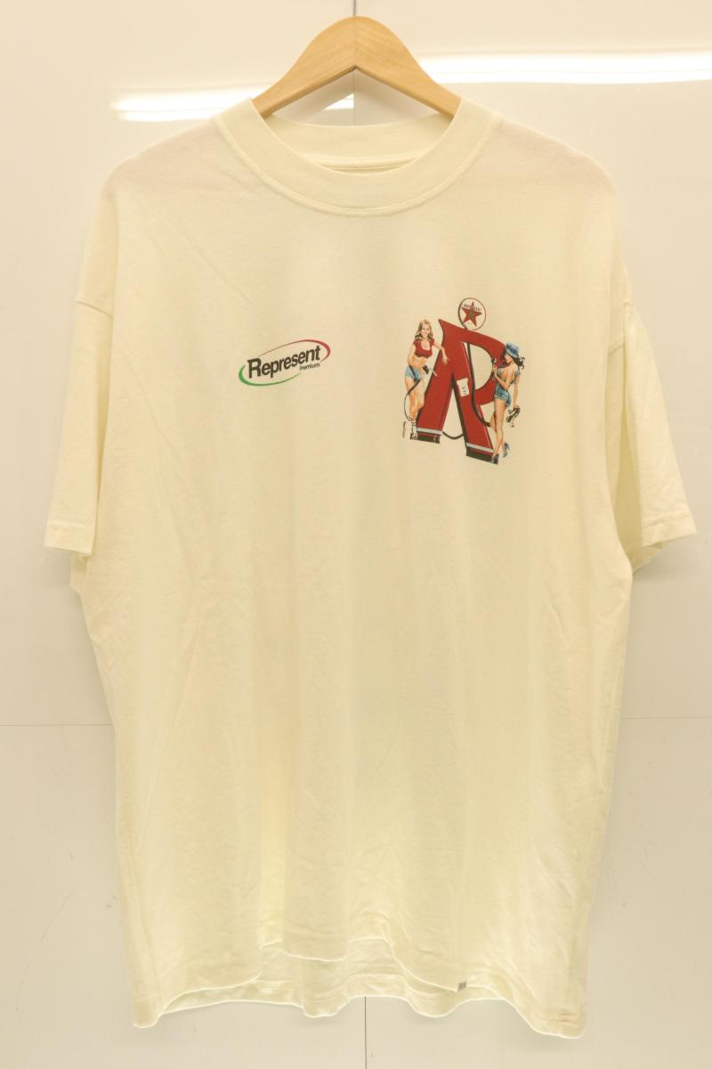  REPRESENT メンズTシャツ L Tシャツ REPRESENT L 白 ホワイト プリント