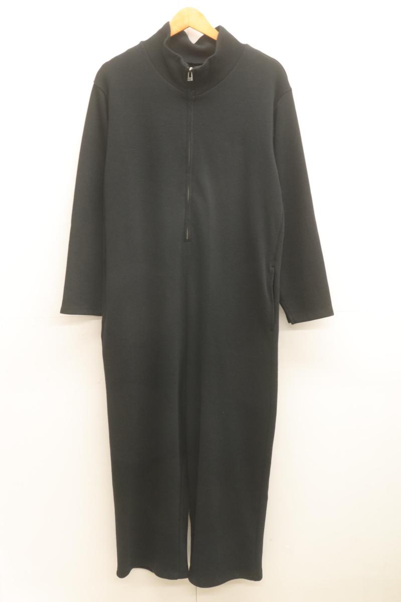 【中古】 URBAN RESEARCH レディースつなぎ オールインワン 36 ハーフジップジャンプスーツ URBAN RESEARCH 36 黒 ブラック 無地