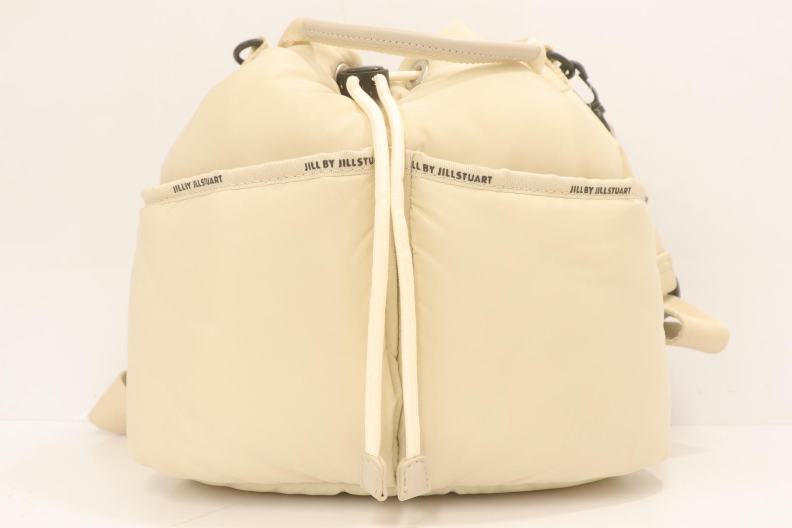  JILL by JILLSTUART レディースハンドバッグ -- EDDY Pooper Bucket Bag JILL by JILLSTUART -- ベージュ 肌色 ロゴ