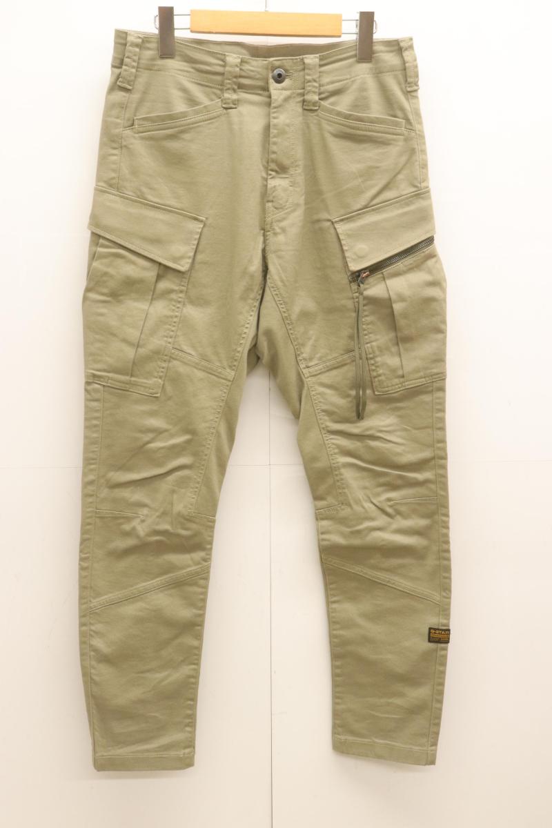  G-STAR RAW メンズパンツ W29×L32 ZIP POCKET 3D SKINNY CARGO PANTS 2.0 G-STAR RAW W29×L32 カーキ 無地
