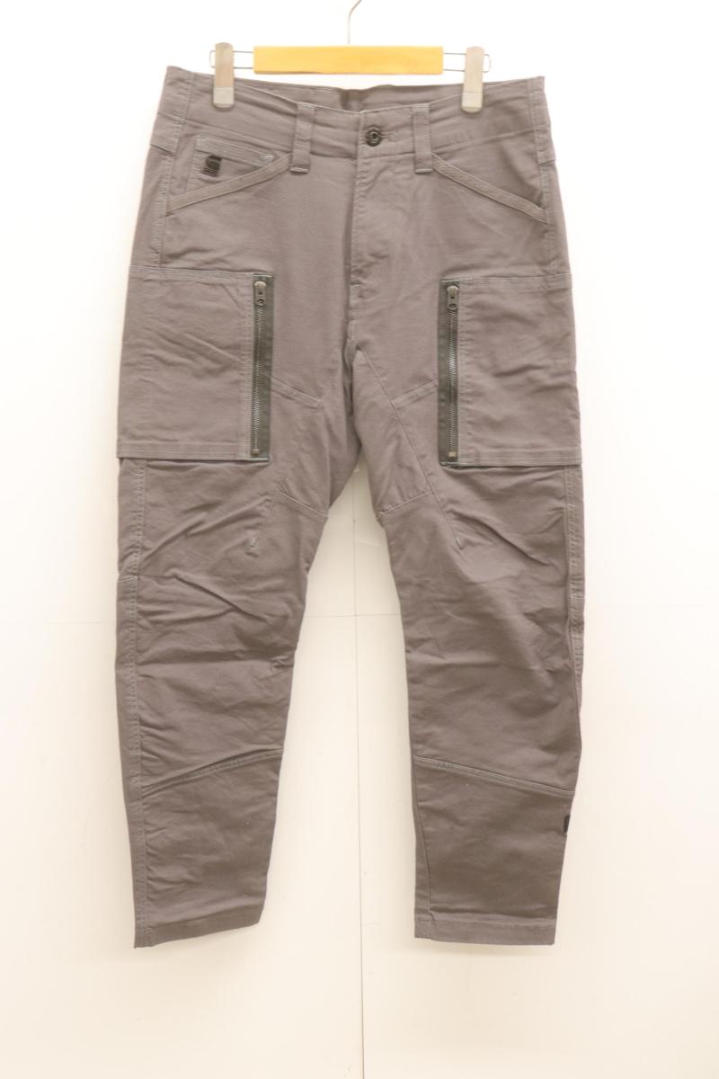  G-STAR RAW メンズパンツ W31×L30 ZIP POCKET 3D SKINNY CARGO G-STAR RAW W31×L30 グレー 灰 無地