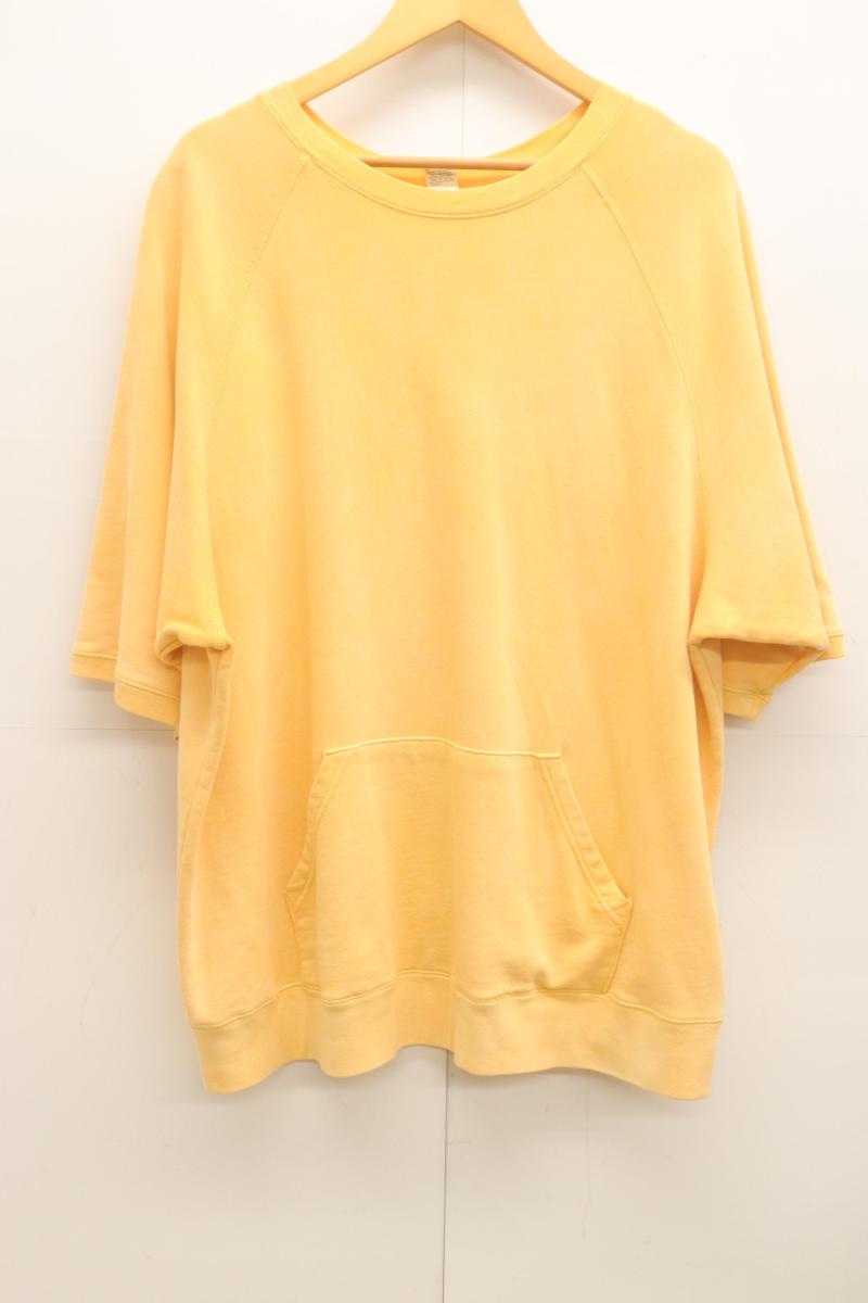  SCREEN STARS×WAIPER メンズスウェット XL ラグランスリーブ S S スウェットシャツ VINTAGE FADE SCREEN STARS×WAIPER XL 黄 イエロー 無地