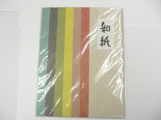 【おりがみ】金襴和紙セット　24×37cm7枚入　MW-531-3-850