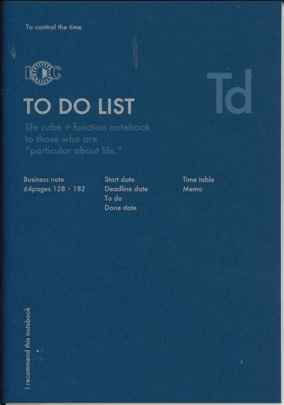 【メール便は8冊まで 9冊以上は宅配便で】LUDDITE ファンクションノート A5 TO DO LIST トゥードゥーリスト LDNT-A5F-11