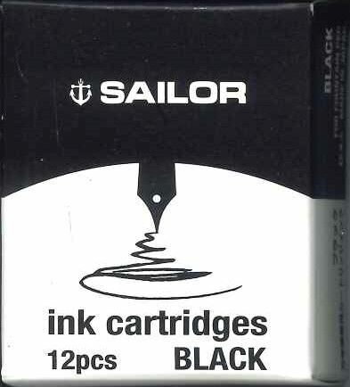 セーラー　 カートリッジインク　BLACK　1箱12本入　13-0404-120