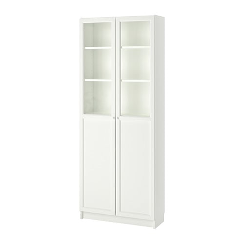 【IKEA/イケア/通販】 BILLY ビリー 書棚 パネル/ガラス扉付き, ホワイト(a)(S49281777)
