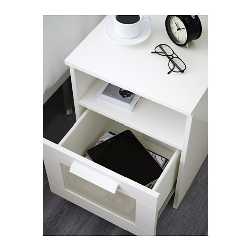 【期間限定】【IKEA/イケア/通販】BRIMNESブリムネスベッドサイドテーブル,ホワイト(d)(00354063)
