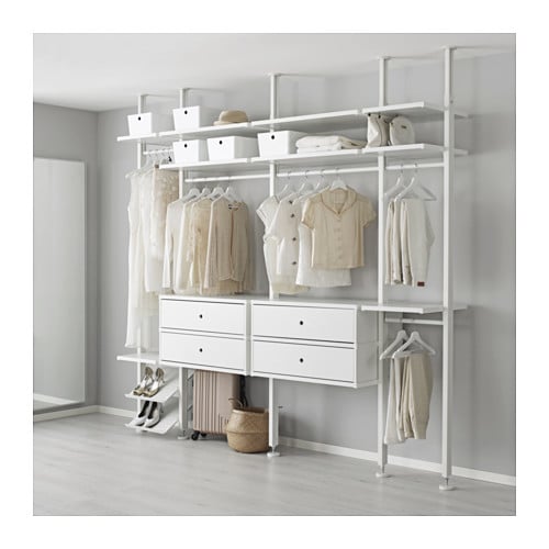 【IKEA/イケア/通販】 ELVARLI エルヴァーリ 4セクション, ホワイト(a)(S59157602)