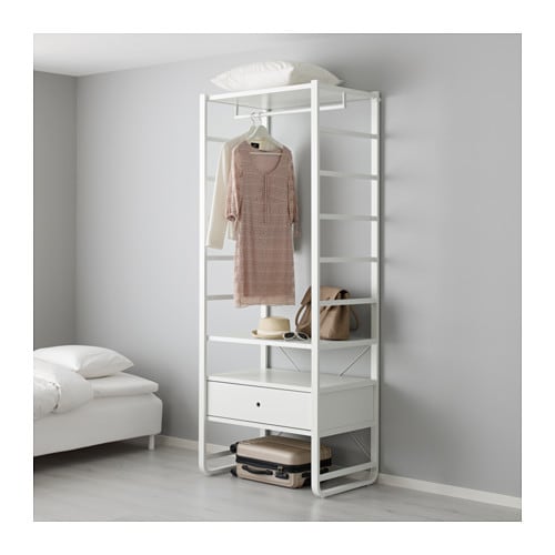 [IKEA/イケア/通販]ELVARLI エルヴァーリ ワードローブコンビネーション, ホワイト[8](a)(39157354)