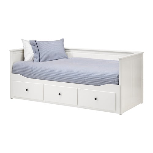 【IKEA/イケア/通販】 HEMNES ヘムネス デイベッド 引き出し3/マットレス2付き, ホワイト, マールフォルス かため(a)(S29186106)[6]