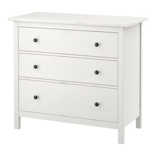 [IKEA/イケア/通販]HEMNES ヘムネス チェスト（引き出し×3）, ホワイトステイン[3](a)(10355689)