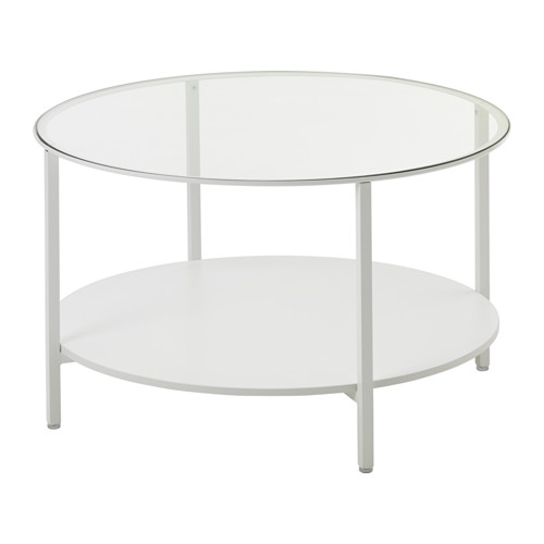 [IKEA/イケア/通販] VITTSJO コーヒーテーブル, ホワイト, ガラス【d】(30303449)