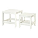 [IKEA/イケア/通販]HAVSTA ハーヴスタ ネストテーブル2点セット, ホワイト[D](c)(70404286)