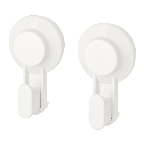 【IKEA/イケア/通販】TISKEN ティスケン 吸盤付きフック, ホワイト[A](c)(50381276)のサムネイル