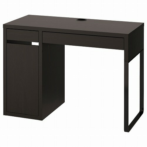 [IKEA/イケア/通販]MICKE ミッケ デスク, ブラックブラウン【I】【北欧デザインのデスク。オフィス・パソコン・勉強机に。収納も選べる】【d】(00354275)